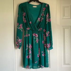 Floral chiffon dress